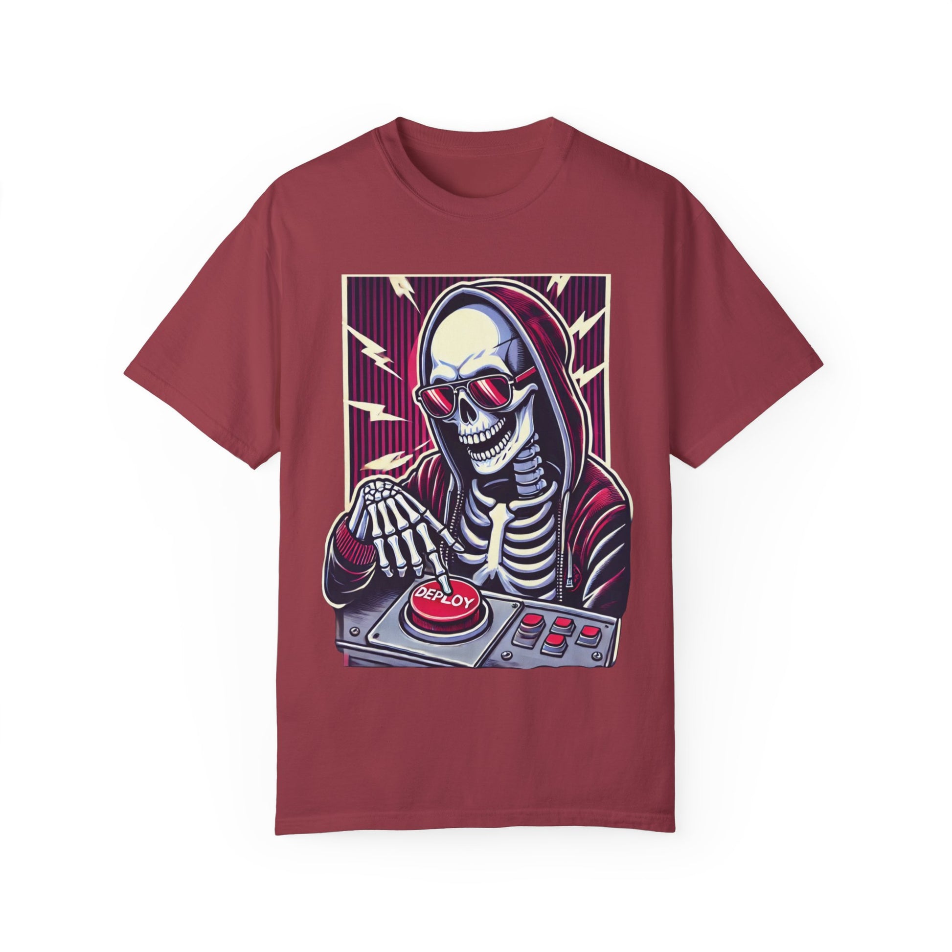 Skeleton Deploying Code T-Shirt