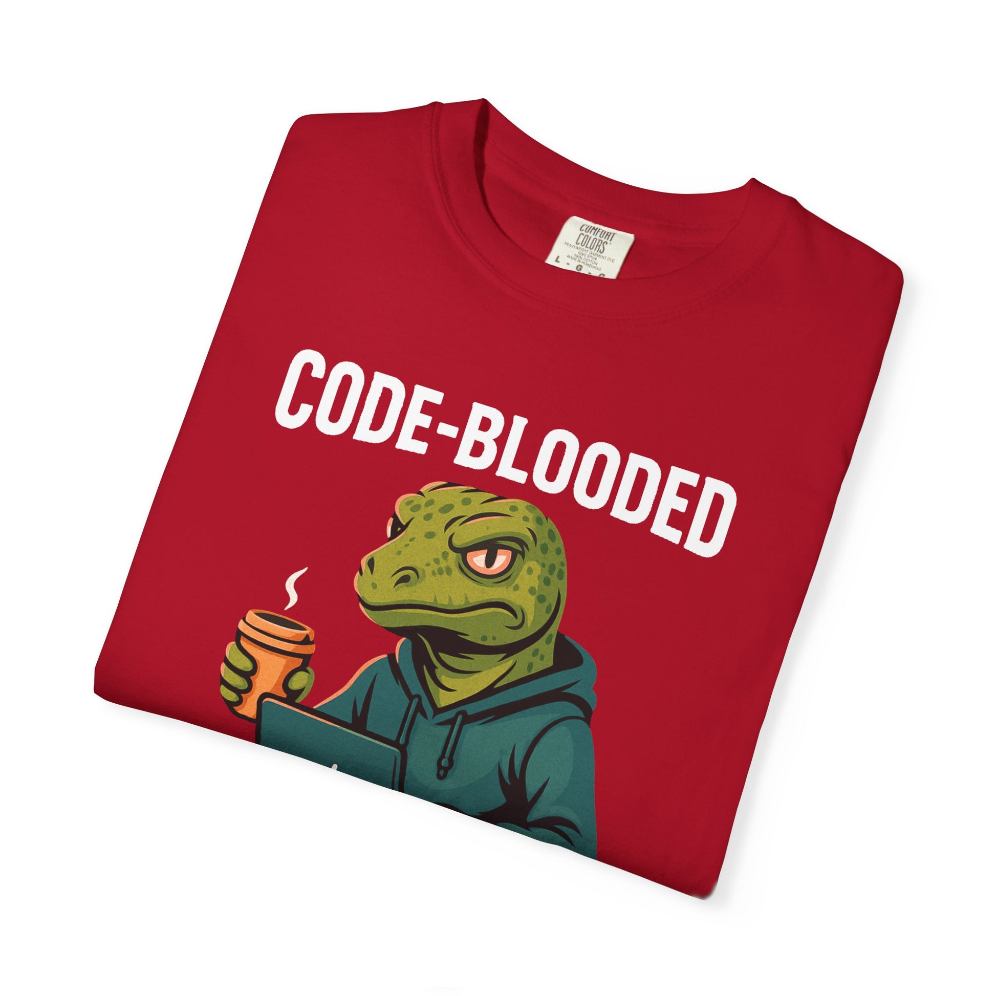 Code-Blooded Reptile Lizard Tech Developer T-shirt