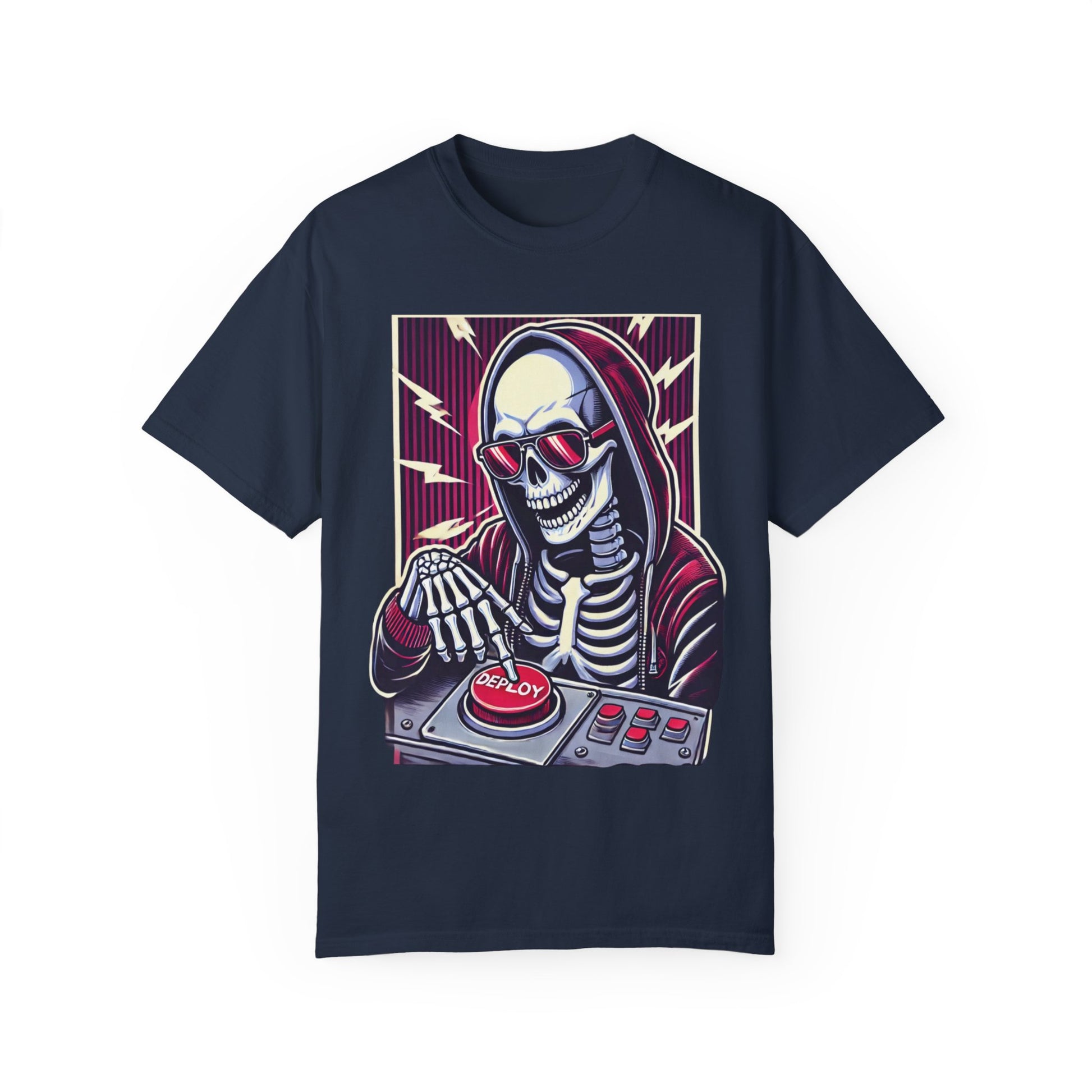 Skeleton Deploying Code T-Shirt