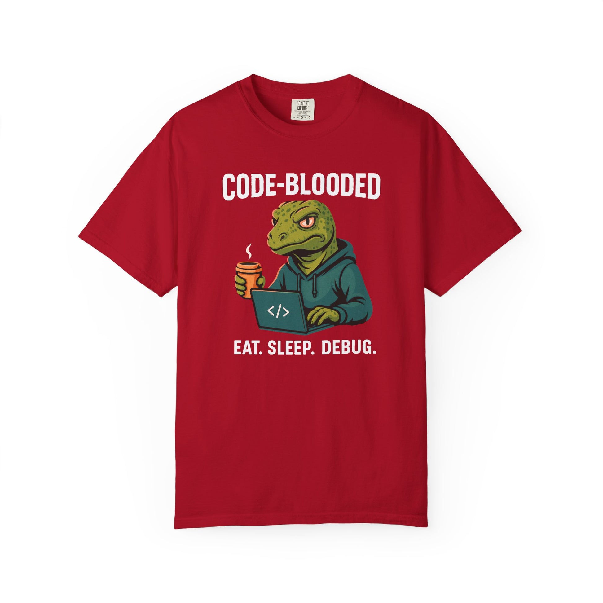 Code-Blooded Reptile Lizard Tech Developer T-shirt