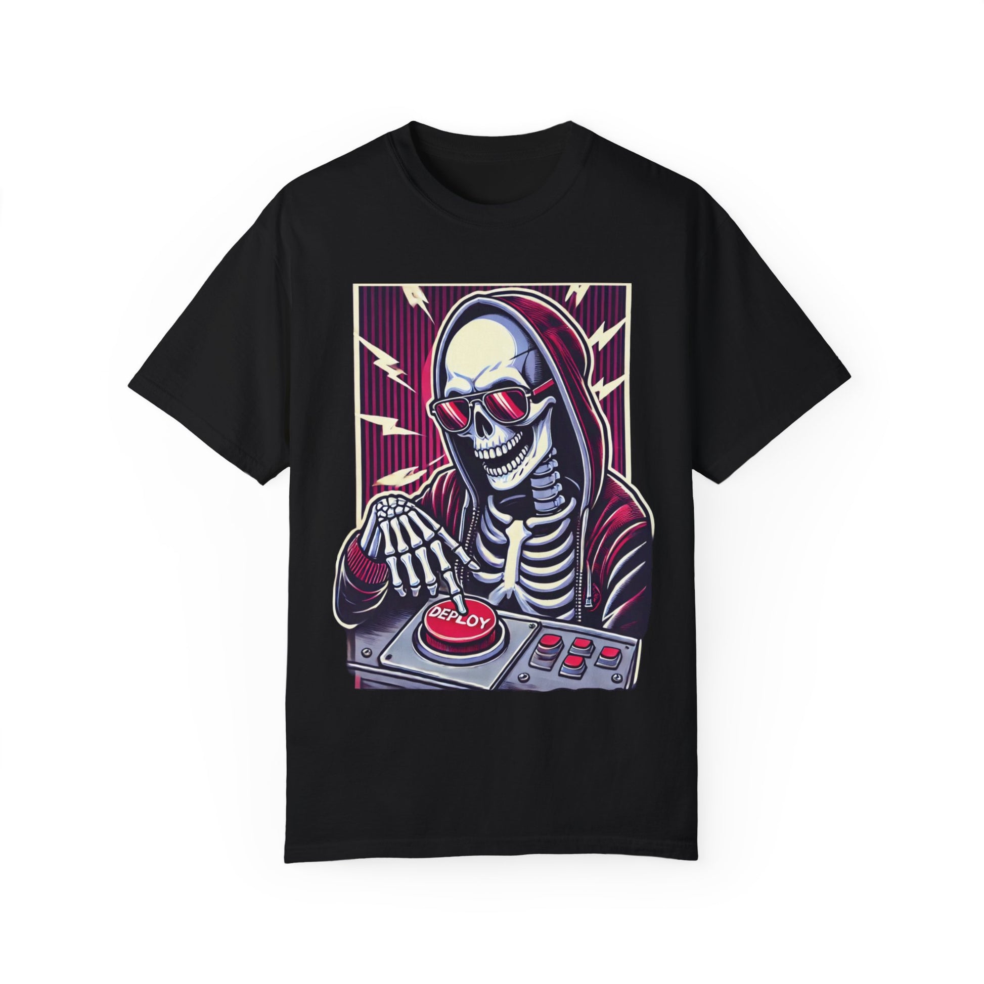 Skeleton Deploying Code T-Shirt