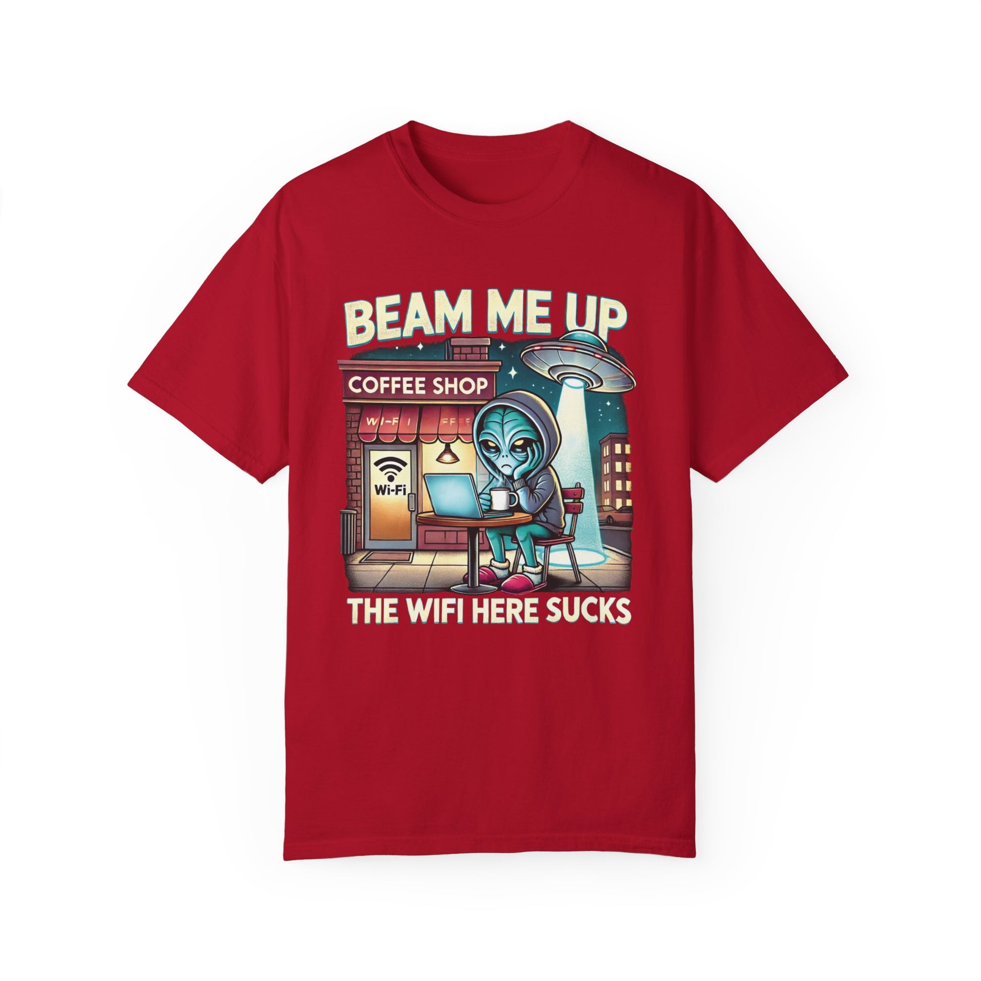 Beam Me Up, The Wifi Sucks Programmer T-Shirt