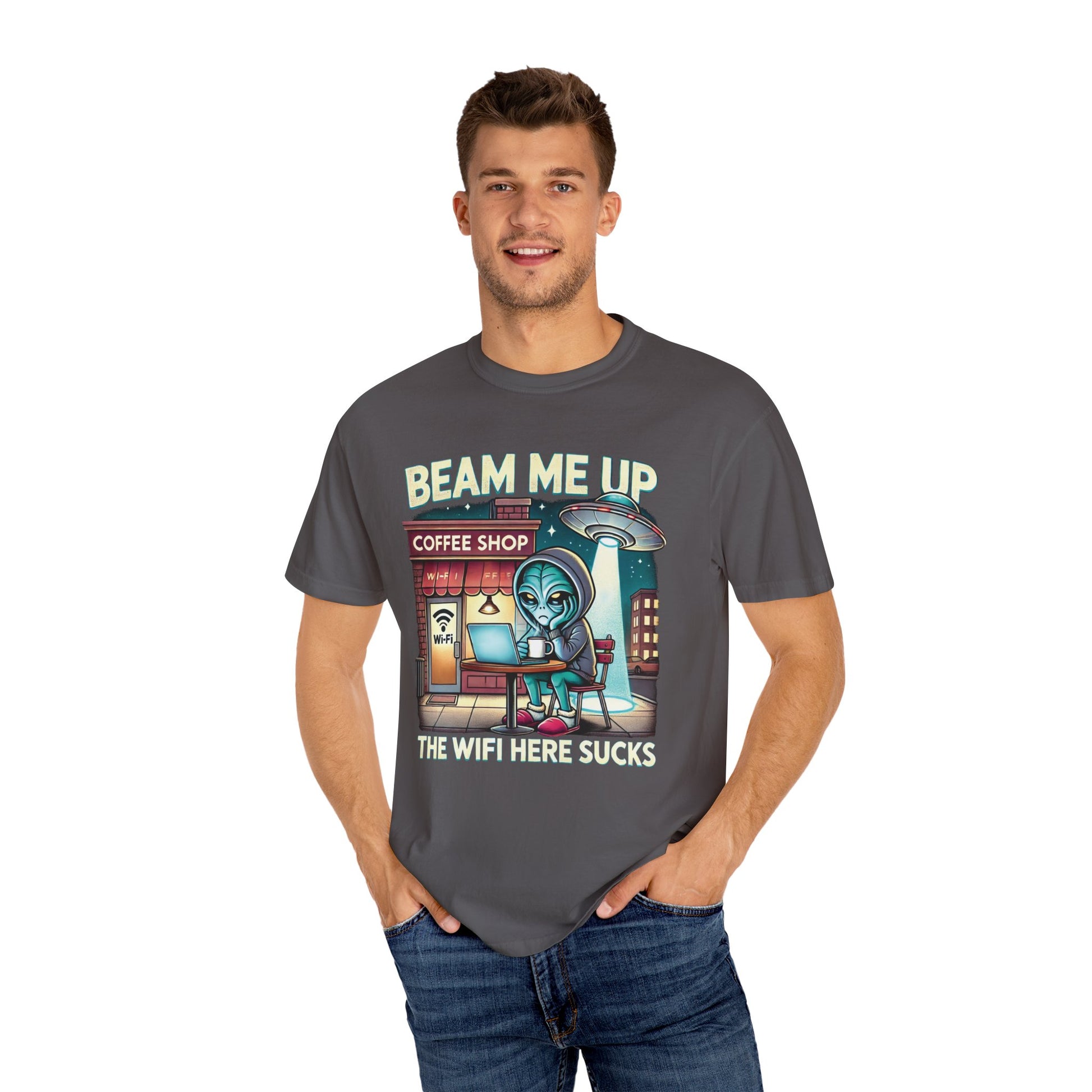Beam Me Up, The Wifi Sucks Programmer T-Shirt