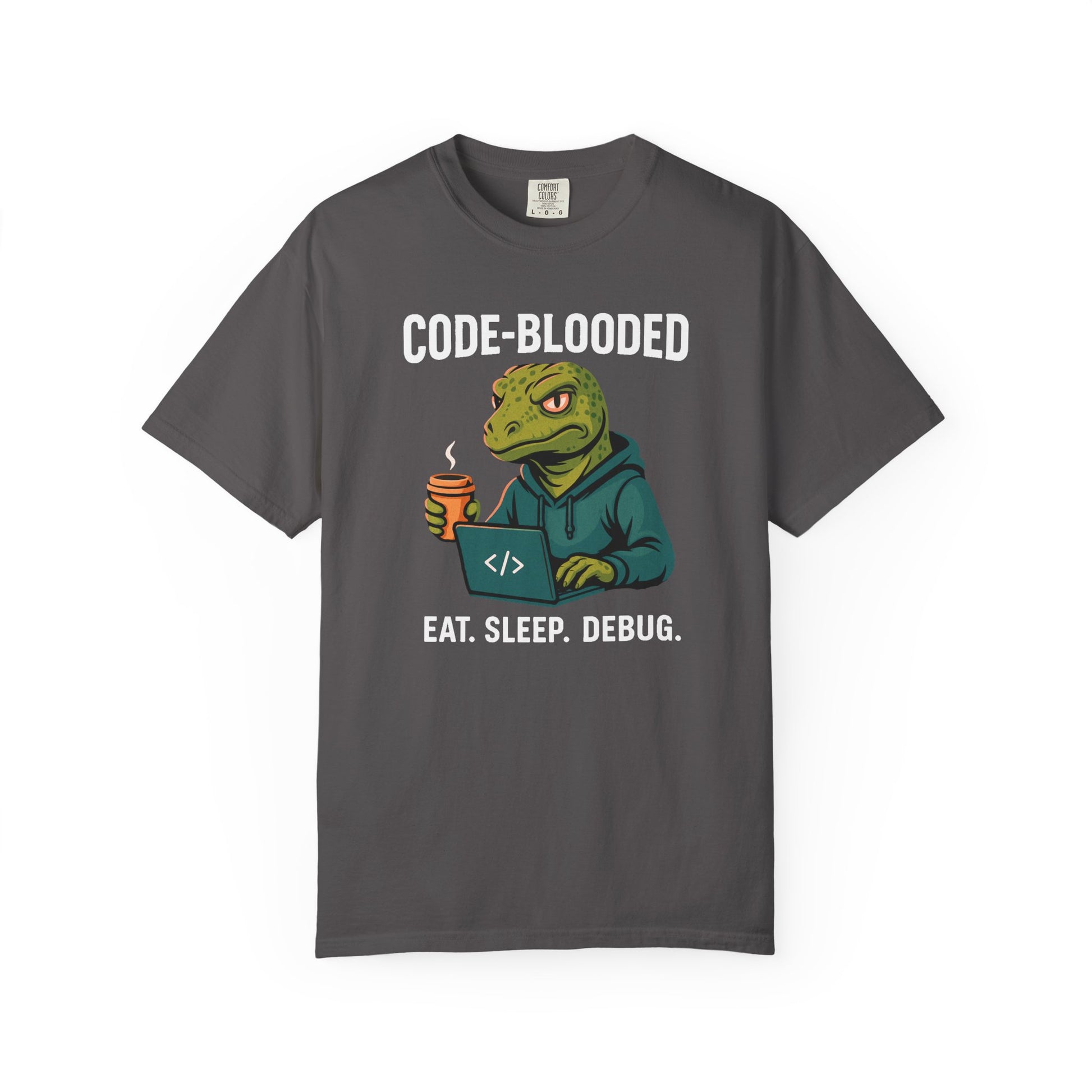 Code-Blooded Reptile Lizard Tech Developer T-shirt