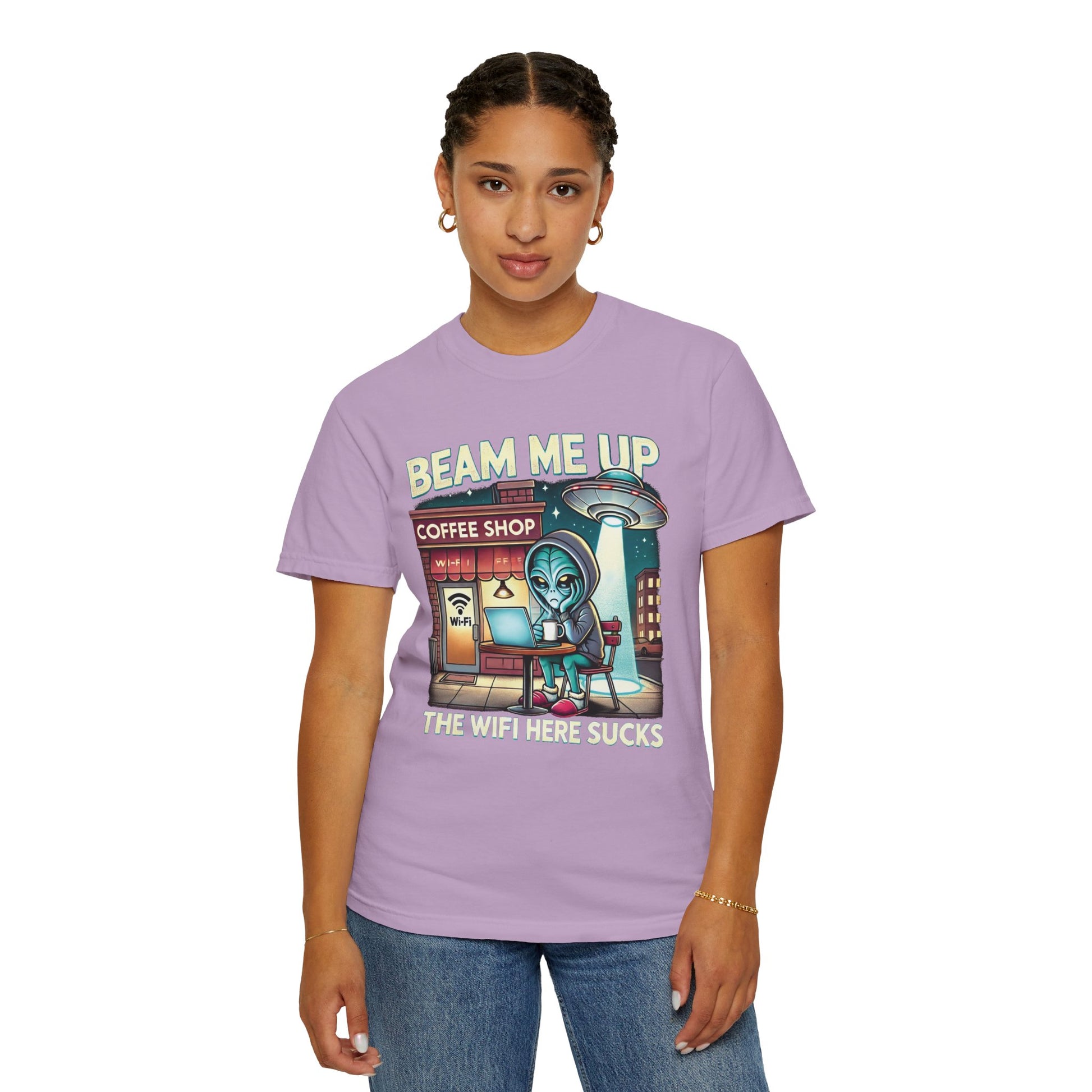 Beam Me Up, The Wifi Sucks Programmer T-Shirt