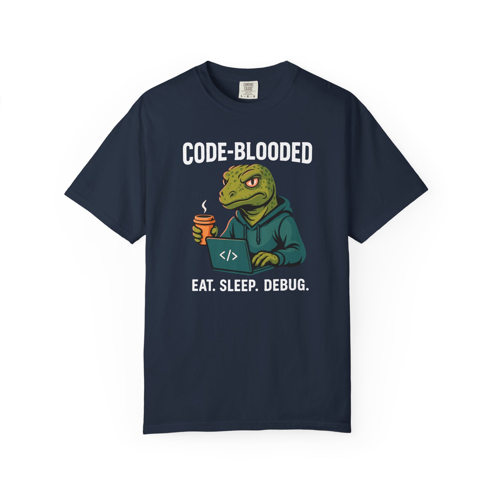 Code-Blooded Reptile Lizard Tech Developer T-shirt