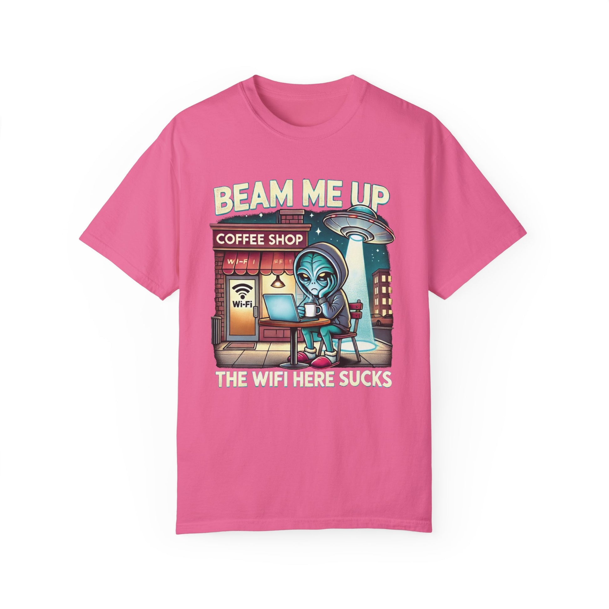 Beam Me Up, The Wifi Sucks Programmer T-Shirt