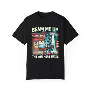 Beam Me Up, The Wifi Sucks Programmer T-Shirt