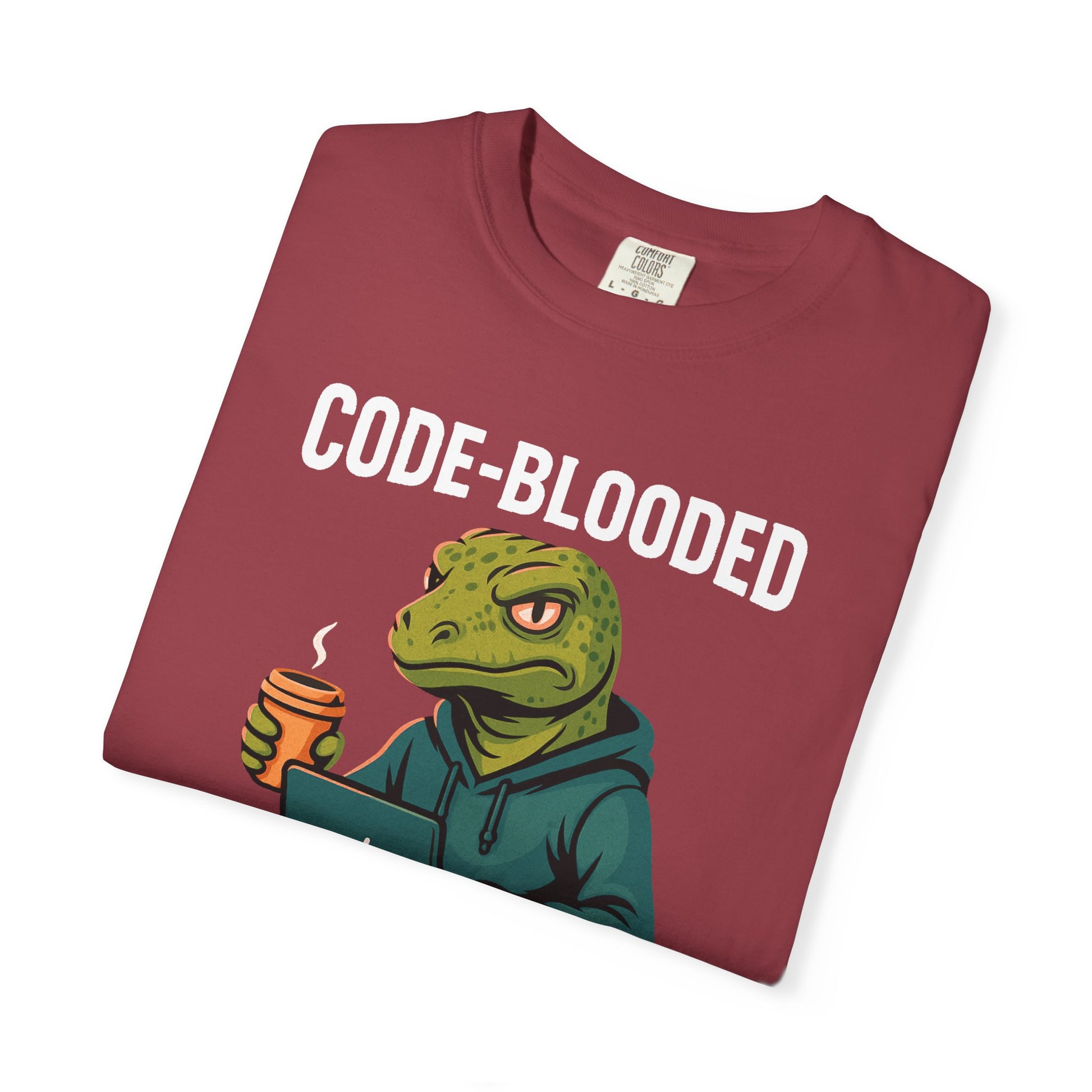 Code-Blooded Reptile Lizard Tech Developer T-shirt
