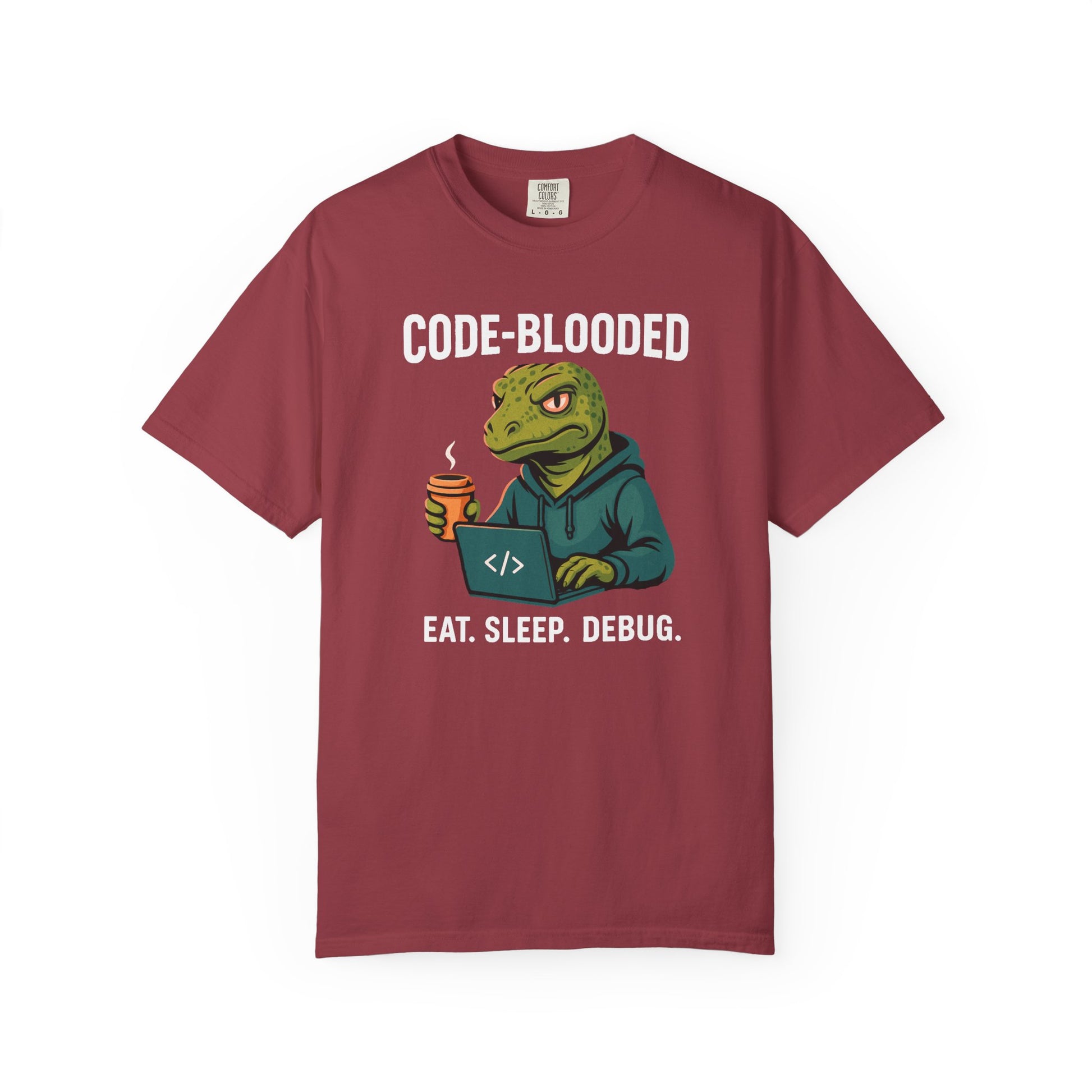 Code-Blooded Reptile Lizard Tech Developer T-shirt