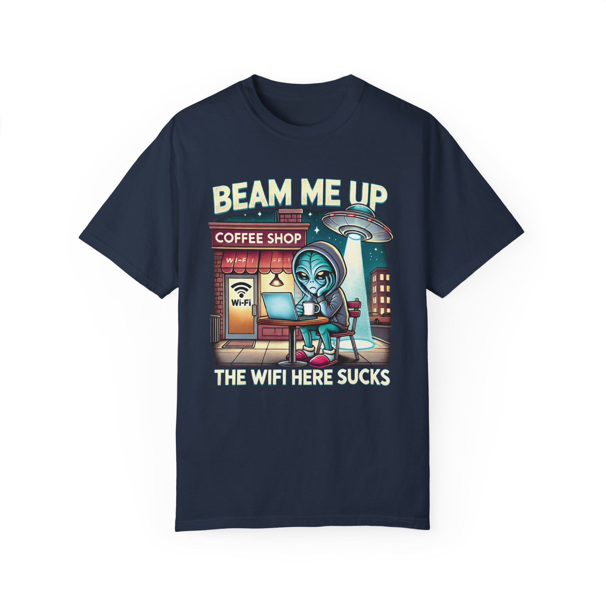 Beam Me Up, The Wifi Sucks Programmer T-Shirt